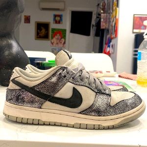 Silver White & Black Dunks